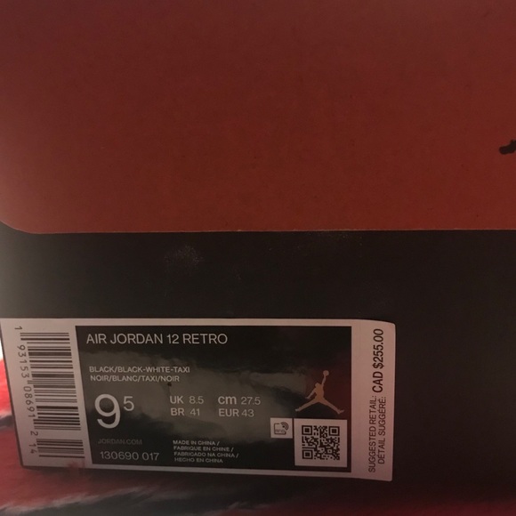 Air Jordan 12 Reverse Taxi - Picture 4 of 5
